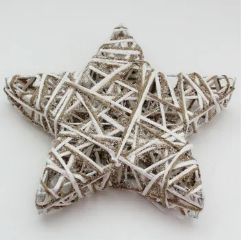 Zahradní dekorace Hvězda provaz/kov 20cm natural (RF16B092/20/N)