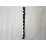 Palkar obojek z popruhu pro psy 25 cm x 10 mm černo-bílá s tlapkami (Palkar obojek z popruhu pro psy 25 cm x 10 mm černo-bílá s tlapkami)