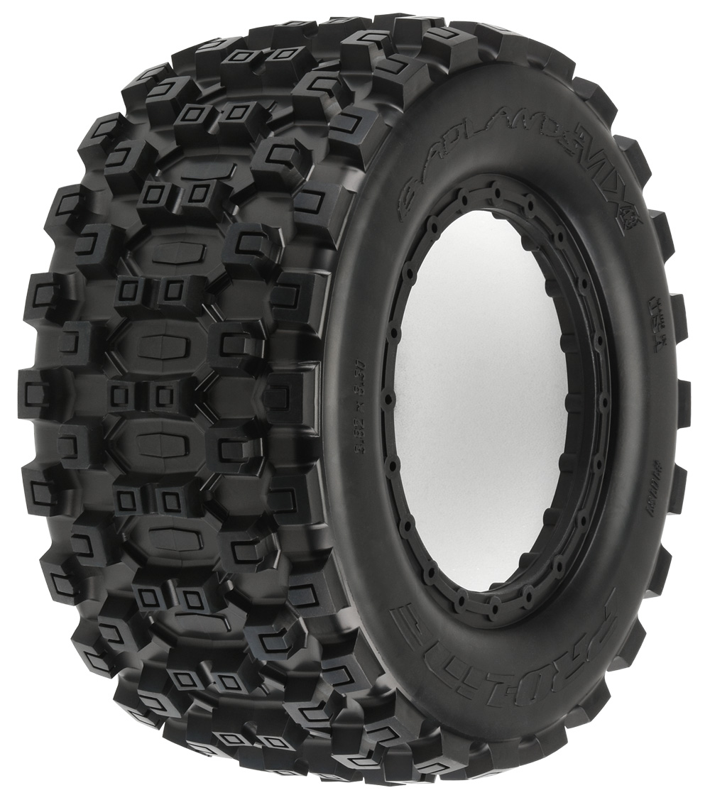 PNEUS PRÉ-MONTADOS PRO-LINE X-MAXX BADLANDS MX43 PRO-LOC ALL TERRAIN