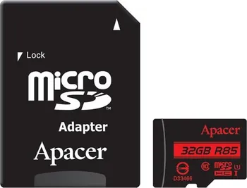 Paměťová karta Apacer Secure Digital micro SDHC 32 GB + adaptér (AP32GMCSH10U5-R)