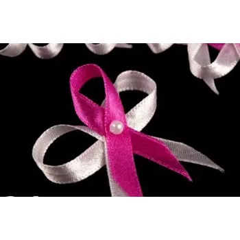 Svatební mašličky s perličkou 4 cm - bílo-tm.růžové