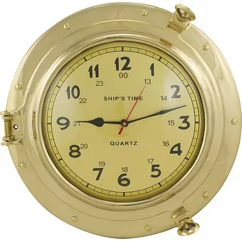 Hodiny SEA CLUB Hodiny ve tvaru lodního okna 40 cm 9290