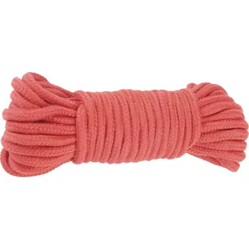 Červený bavlněný bondage provaz – tl. 0.5 cm 5 metrů