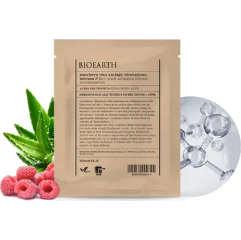 Pleťová maska BIOEARTH Face mask Anti-aging maska s kyselinou hyaluronovou 15ml