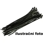 Stahovací pásky 200x7,5 černé / 100ks