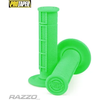 grip Gripy na moto ProTaper Hallf Waffle MX Grips Neon Green