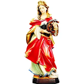 Vánoční dekorace Ornatis Svatá Kateřina Provedení: Malovaná, Velikost stojících figur dospělých postav: 15 cm Dřevěná vyřezávaná Svaté Kateřiny