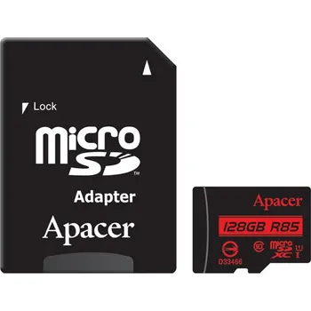 Apacer microSDXC 128 GB UHS-I U1 + adaptér (AP128GMCSX10U5-R) Paměťová karta Apacer microSDXC 128 GB UHS-I U1 + adaptér (AP128GMCSX10U5-R)