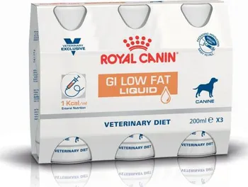 Krmivo pro psa Royal Canin Veterinary Diet Gi Low Fat Dog Liquid 3x 200 ml