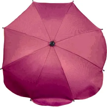 Slunečník na kočárek New Baby růžovo-fialový (Skládací slunečník na kočárek)