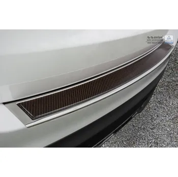 Lišta karosérie Nerezová ochranná lišta zadního nárazníku Mercedes-Benz GLC X253 15- červený carbon