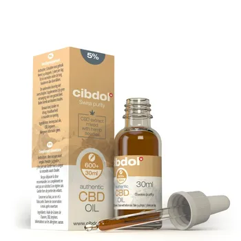 CBD Cibdol Konopný olej s 5 % CBD 1500 mg 30 ml