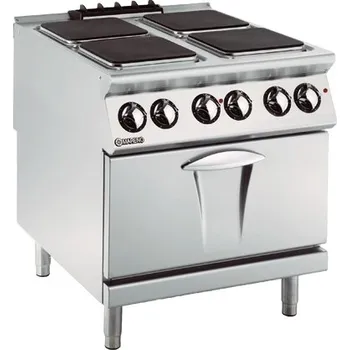 Sporák 800 x 900 x 870 mm, 22 kW, 4 x 4 kW