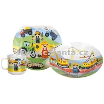Talíř Stavitel 3 dílná sada