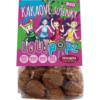 Biopekárna Zemanka Lollipopz Kakaové bio sušenky 100 g