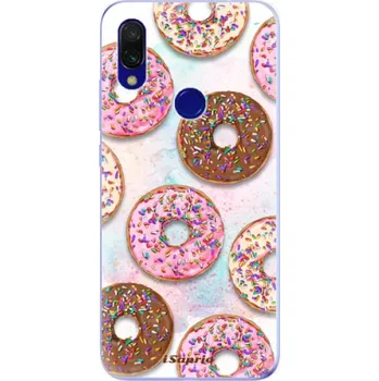 Pouzdro na mobilní telefon Silikonové pouzdro iSaprio - Xiaomi Redmi 7 - Donutky Všude 11 (Odolný silikonový kryt, obal, pouzdro iSaprio - Xiaomi Redmi 7 - Donutky Všude 11 - skvělá ochrana a pružnost, stylový UV potisk, lehkost, tiskne se v České republice)