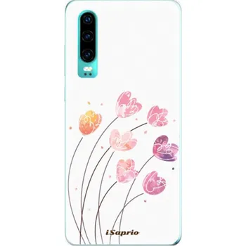 Pouzdro na mobilní telefon Silikonové pouzdro iSaprio - Huawei P30 - Květinky 14 (Odolný silikonový kryt, obal, pouzdro iSaprio - Huawei P30 - Květinky 14 - skvělá ochrana a pružnost, stylový UV potisk, lehkost, tiskne se v České republice)
