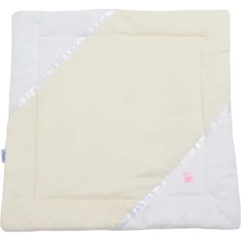 Pelíšek pro kočku Rajen plyšová deka 60x60cm krémová