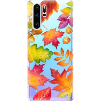 Pouzdro na mobilní telefon Silikonové pouzdro iSaprio - Huawei P30 Pro - Podzimní Lístečky (Odolný silikonový kryt, obal, pouzdro iSaprio - Huawei P30 Pro - Podzimní Lístečky - skvělá ochrana a pružnost, stylový UV potisk, lehkost, tiskne se v České republice)