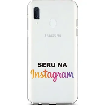 Pouzdro na mobilní telefon Kryt Samsung A20e silikon Instagram (obal neboli pouzdro na Samsung A20e)