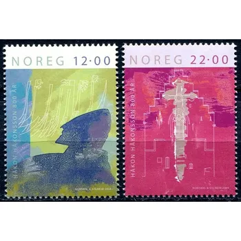 Poštovní známka (2004) MiNr. 1505 - 1506 ** - Norsko - Král Håkon IV.