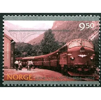 Poštovní známka (2004) MiNr. 1509 ** - Norsko - Dieselová lokomotiva Di 3.619 (1958) Raumabahn