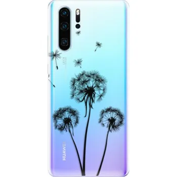 Pouzdro na mobilní telefon Silikonové pouzdro iSaprio - Huawei P30 Pro - Tři Černé Pampelišky (Odolný silikonový kryt, obal, pouzdro iSaprio - Huawei P30 Pro - Tři Černé Pampelišky - skvělá ochrana a pružnost, stylový UV potisk, lehkost, tiskne se v České republice)