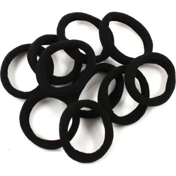 Malé černé gumičky do vlasů, 10 ks