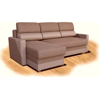 Sedací souprava Rohová sedací souprava Fabia 225 x 140cm Hnědá Univerzální