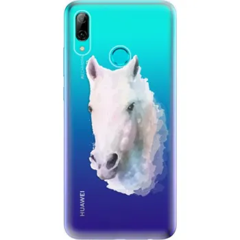 Pouzdro na mobilní telefon Silikonové pouzdro iSaprio - Huawei P Smart 2019 - Bílý kůň 01 (Odolný silikonový kryt, obal, pouzdro iSaprio - Huawei P Smart 2019 - Bílý kůň 01 - skvělá ochrana a pružnost, stylový UV potisk, lehkost, tiskne se v České republice)