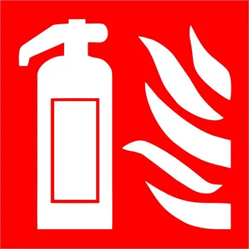 Hasicí přístroj - 20 x 20 cm - plastová