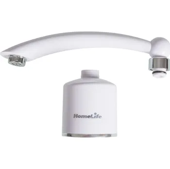 Výtokové ramínko Home Life Ramínko ploché k baterii s elektrickým ohřevem 23 cm bílé