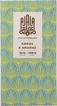 Čokoláda Ajala Tmavá čokoláda kokos/ananas 53 % Bio 45 g