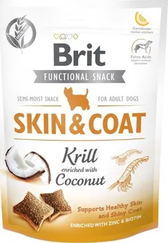 Pamlsek pro psa Brit Care Dog Skin Coat Krill/Coconut 150 g
