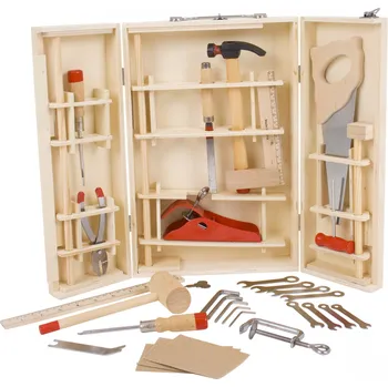 Sada nářadí Nářadí, dřevěná sada v kufříku