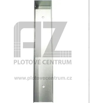 Příslušenství pro plot Stabilizační držák pro podhrabové desky bez zámku 300 mm | pozinkovaný | koncový "U" | pro sloupek profilu 60 × 60 / 60 × 40 mm