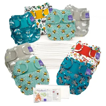 Plenkové kalhoty Bambino Mio Sada plenek od narození po nočník NEW mix