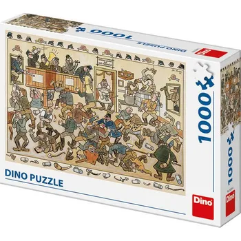 Puzzle Dino puzzle Josef Lada: Rvačka v hospodě 1000D