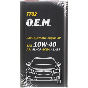 Motorový olej MANNOL 7702 O.E.M. 10W-40 4L (METAL)