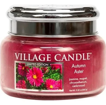 Svíčka Village Candle Autumn Aster 262g - malá vonná svíčka ve skle Podzimní hvězdnice