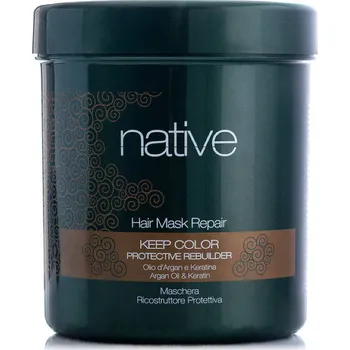 Native oživující maska s keratinem a arganem 1000 ml