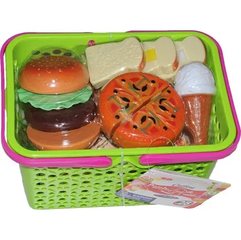 Dětská kuchyňka HM Studio Košík s potravinami 28 ks