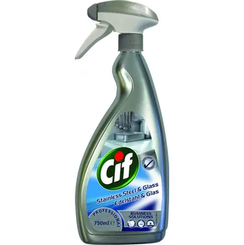Čisticí prostředek do kuchyně Cif Professional Stainless Steel & Glass odstraňovač mastnoty 750 ml