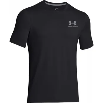 Under Armour CC Left Chest Lockup 1257616-001 černé Pánské tričko Under Armour CC Left Chest Lockup 1257616-001 černé