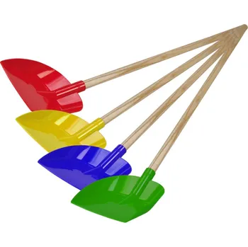 Hračka na písek Lena Lopatka s dřevěnou rukojetí - Zelená