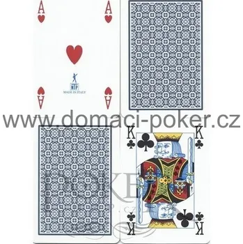 Poker Dal Negro NTP Poker Long Life 100% plastové karty Poker index 4 rohy modré