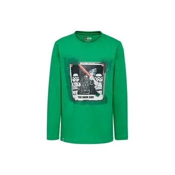 Chlapecké tričko LEGO triko STAR WARS s dlouhým rukávem - zelené, velikost 122