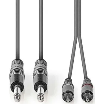 Audio kabel Nedis KABEL 2x JACK MONO ->2x CINCH 5m