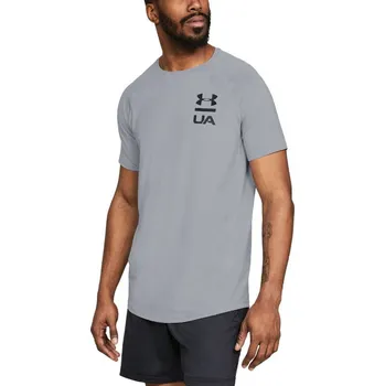 Pánské tričko Under Armour MK-1 Logo Graphic SS T-Shirt-941 šedé