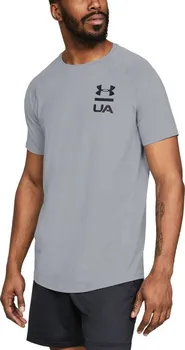 Pánské tričko Under Armour MK-1 Logo Graphic SS T-Shirt-941 šedé